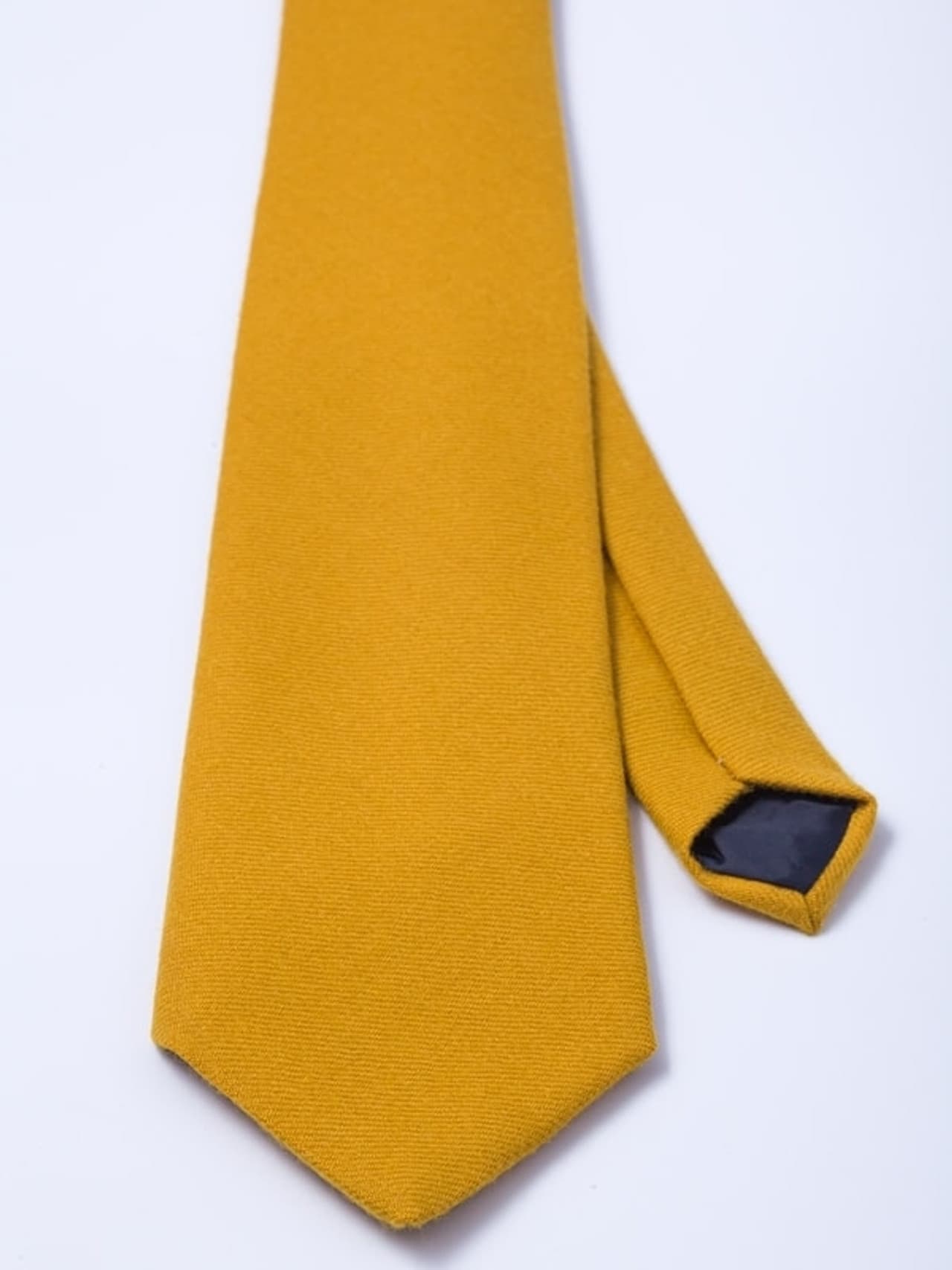Gold Woven Wool Tie