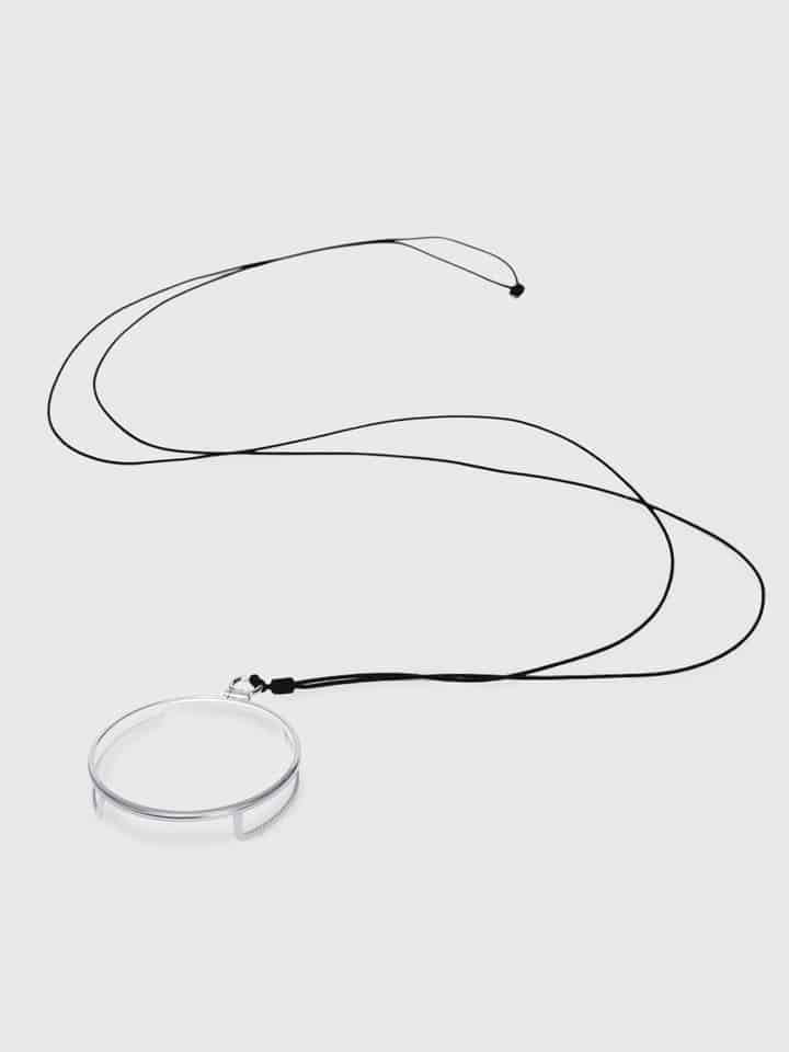 Mens Silver Monocle Eyewear