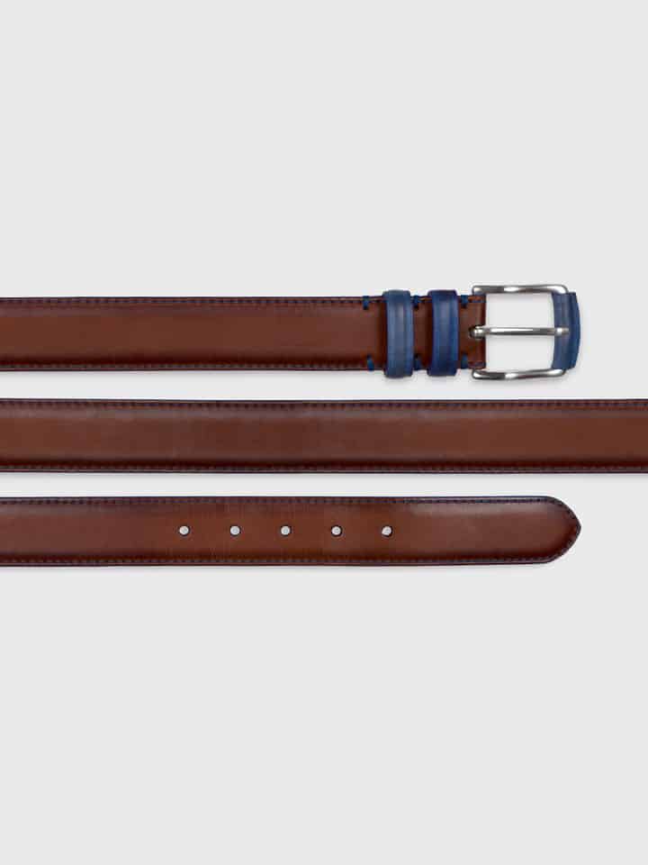 Mens Tan Madrid Leather Belt