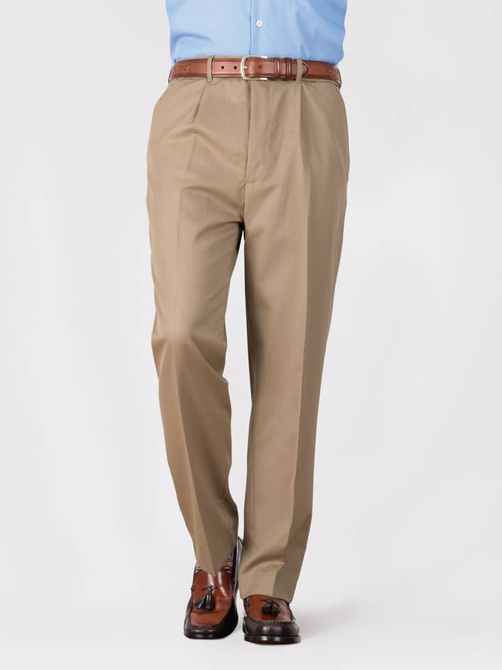 Men's Sand Deluxe Wool & Silk Pants