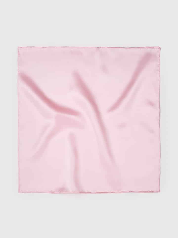 Men's Pink Silk Pocket Square