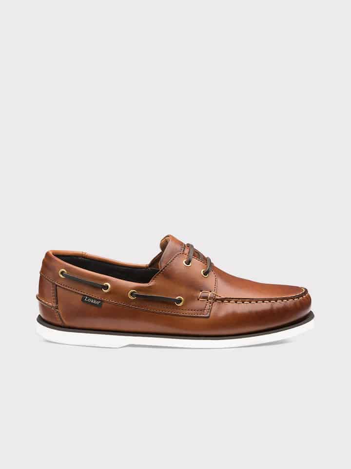 Tan Loake Leather Boat Shoe