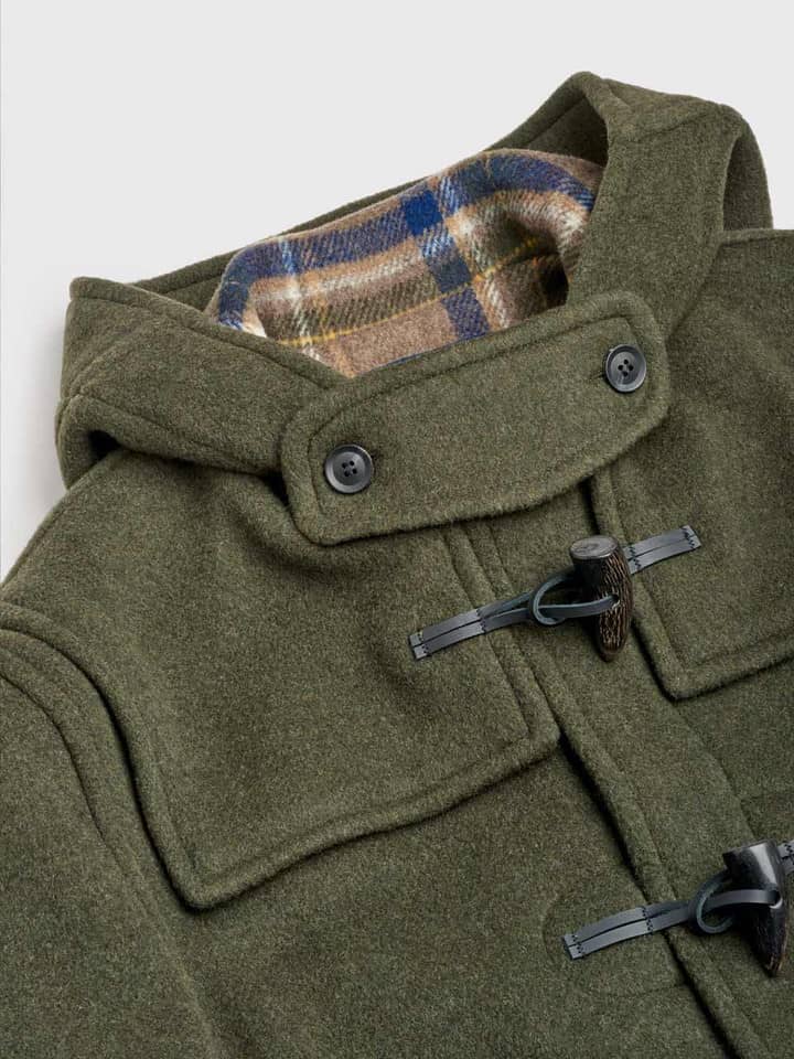 Green Duffle Coat Collar