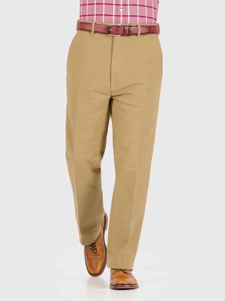 Men's Biscuit Beige Moleskin Pants
