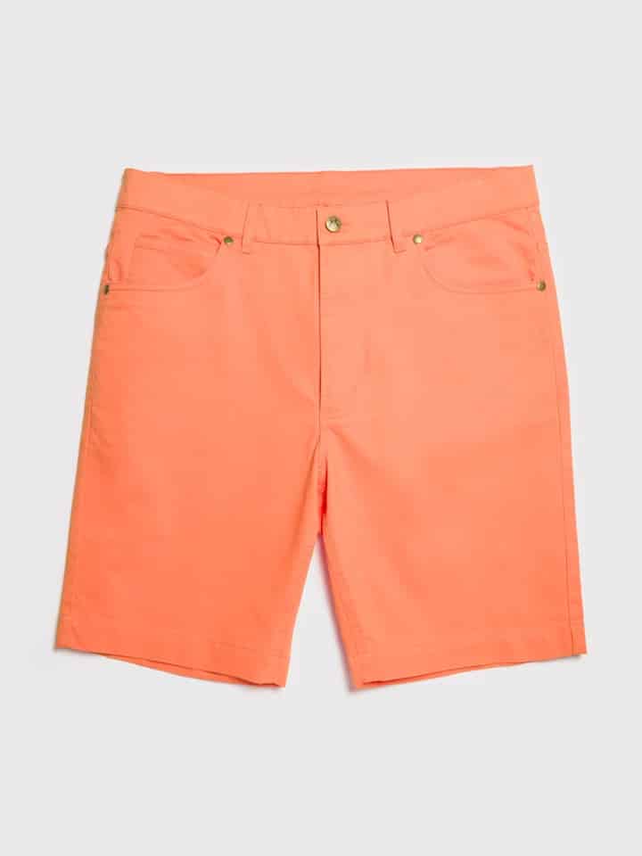Sunset Orange Jeano Shorts Flat