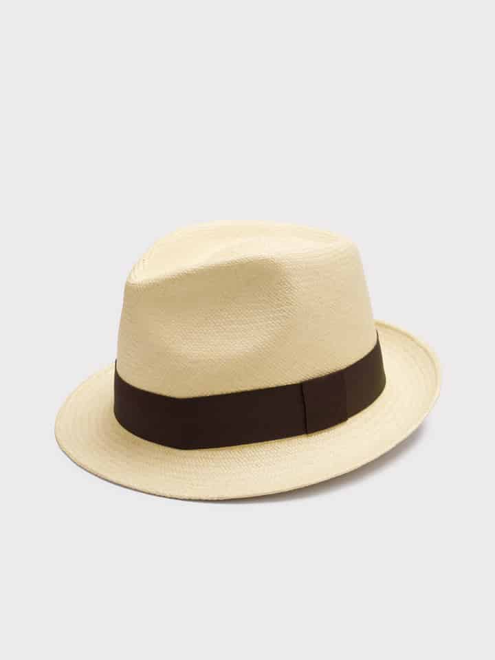 Natural Panama Trilby Hat