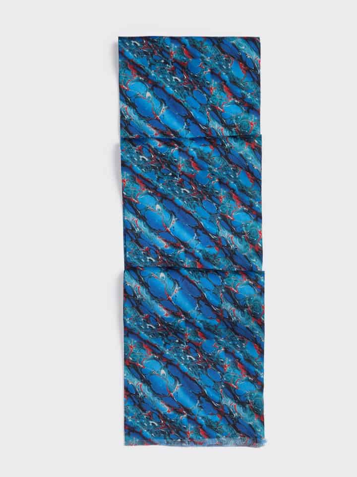 Marble Silk Scarf