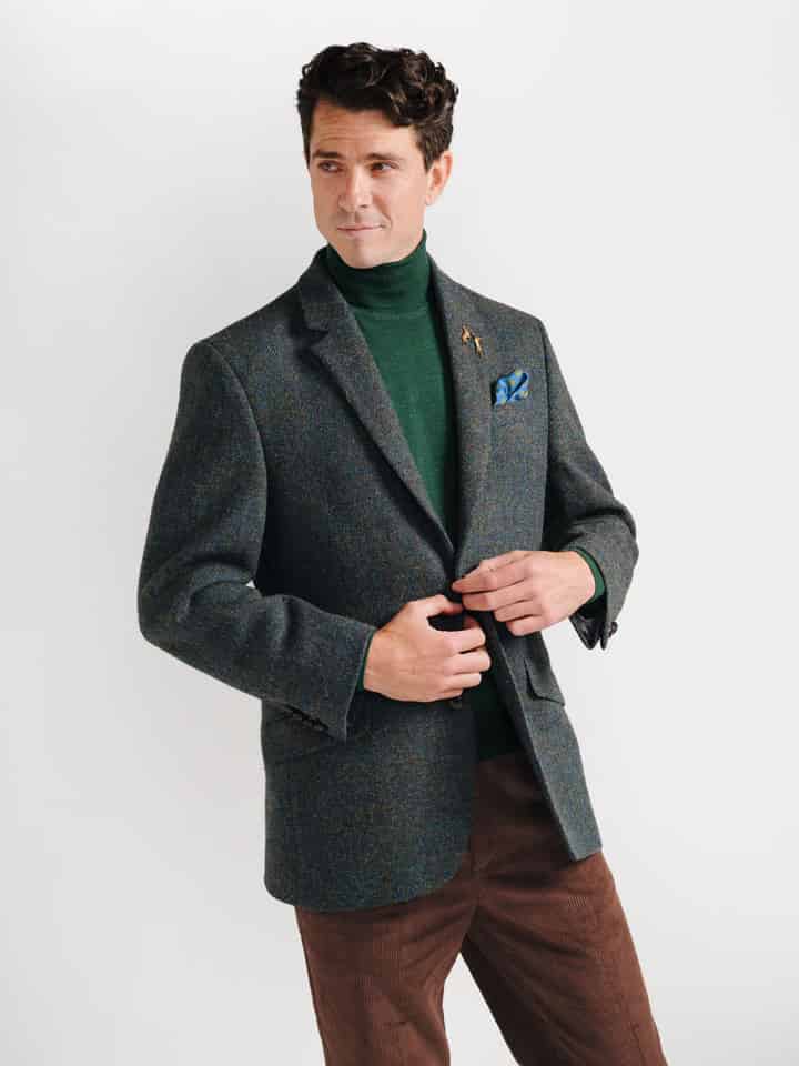 Highland Harris Tweed Jacket on model