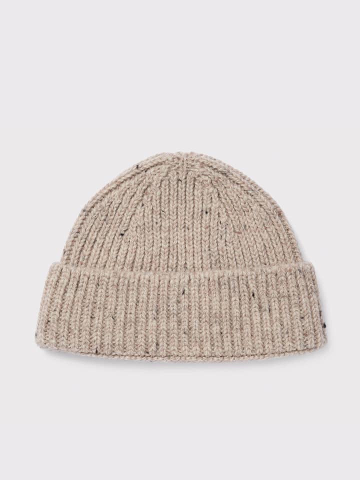 Oat 100% Wool Beanie Hat