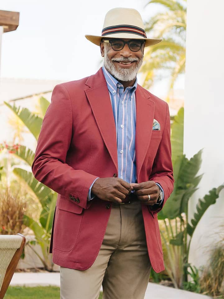 Sienna canvas blazer