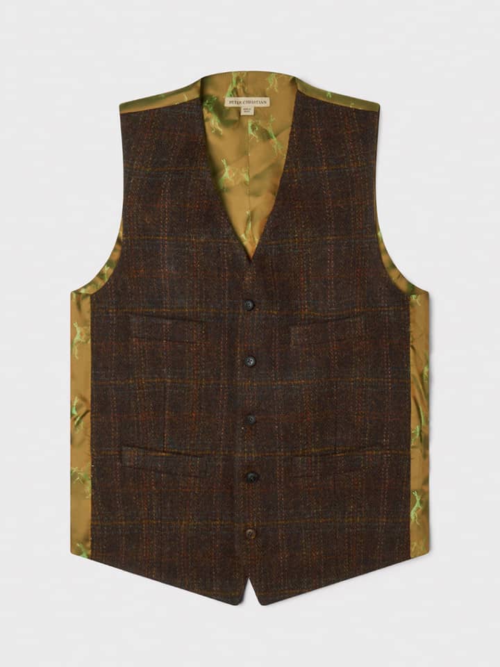 Mens Autumn Harris Tweed® Vest Front