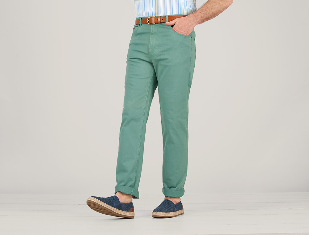 Men's Chino Pants Men's Green Jeanos