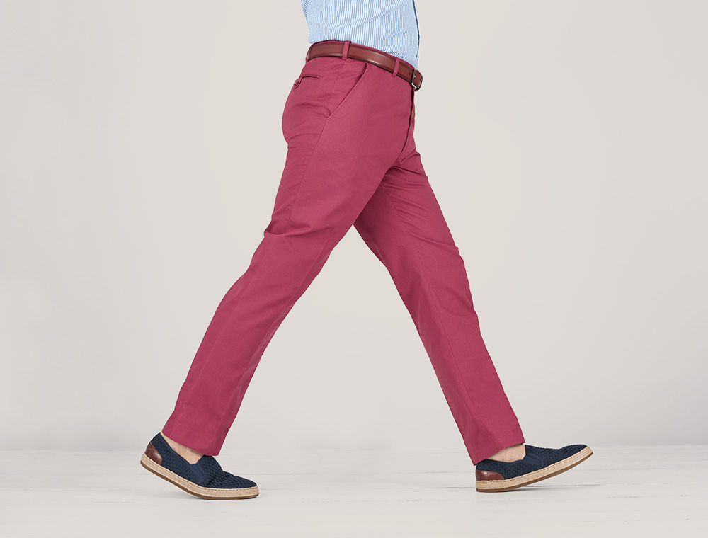 Men's Red Chinos