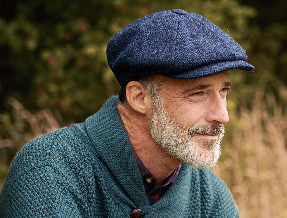 Men's Harris Tweed Baker Boy Cap