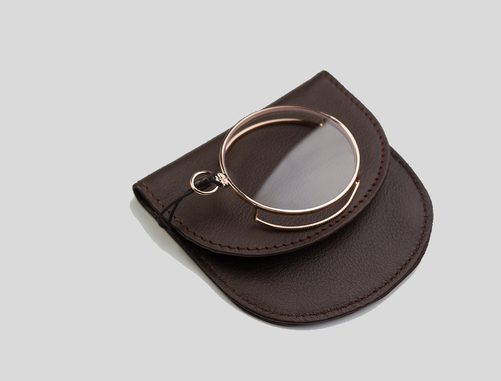Monocle & Leather Case Men's Monocle and Leather Case