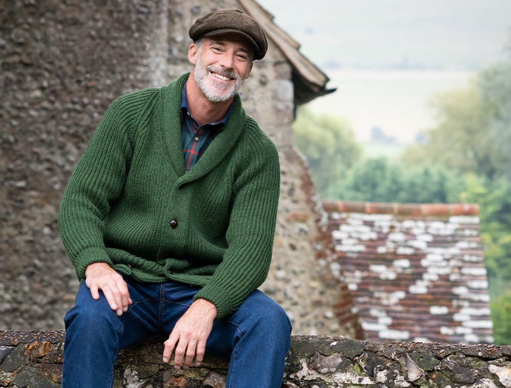 Shawl Neck Cardigan Men's Shawl Neck Cardigan